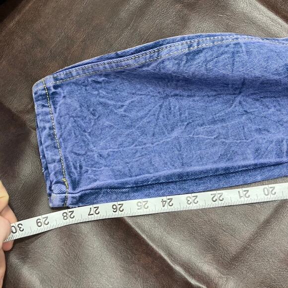 Vintage 80's Joan Darc Purple Stone Washed Jeans Womens 26 Straight Retro - Picture 15 of 16